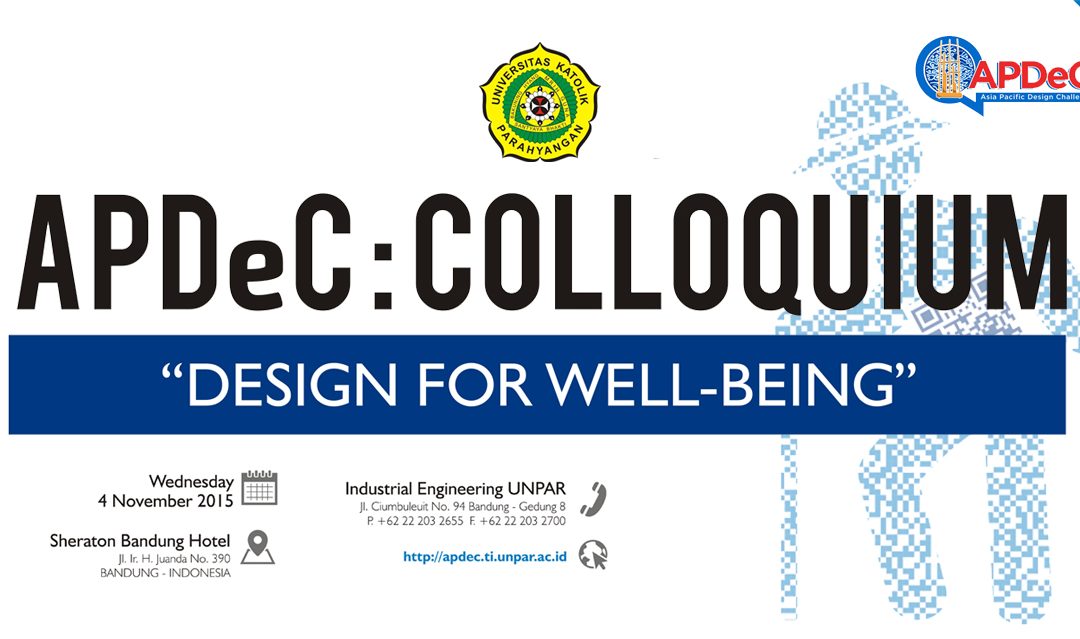 APDeC: COLLOQUIUM “DESIGN FOR WELL-BEING”