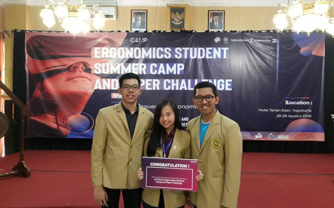Ergospace Terbang ke Juara 1 dalam Ergonomic Summer Camp and Paper Challenge
